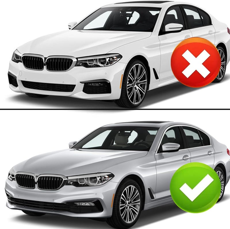 NeespoC Front Bumper Lip Splitter Spoiler Compatible with BMW 5 Series G30 (Base Model Only) 2017 2018 2019 2020 530i/ 530e/ 540i/ 540d,3pcs Kit Accessories Air Chin Body Protector (Glossy Black) - Image 2